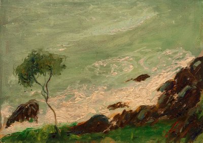Tree by the Sea at Rapallo by August Macke